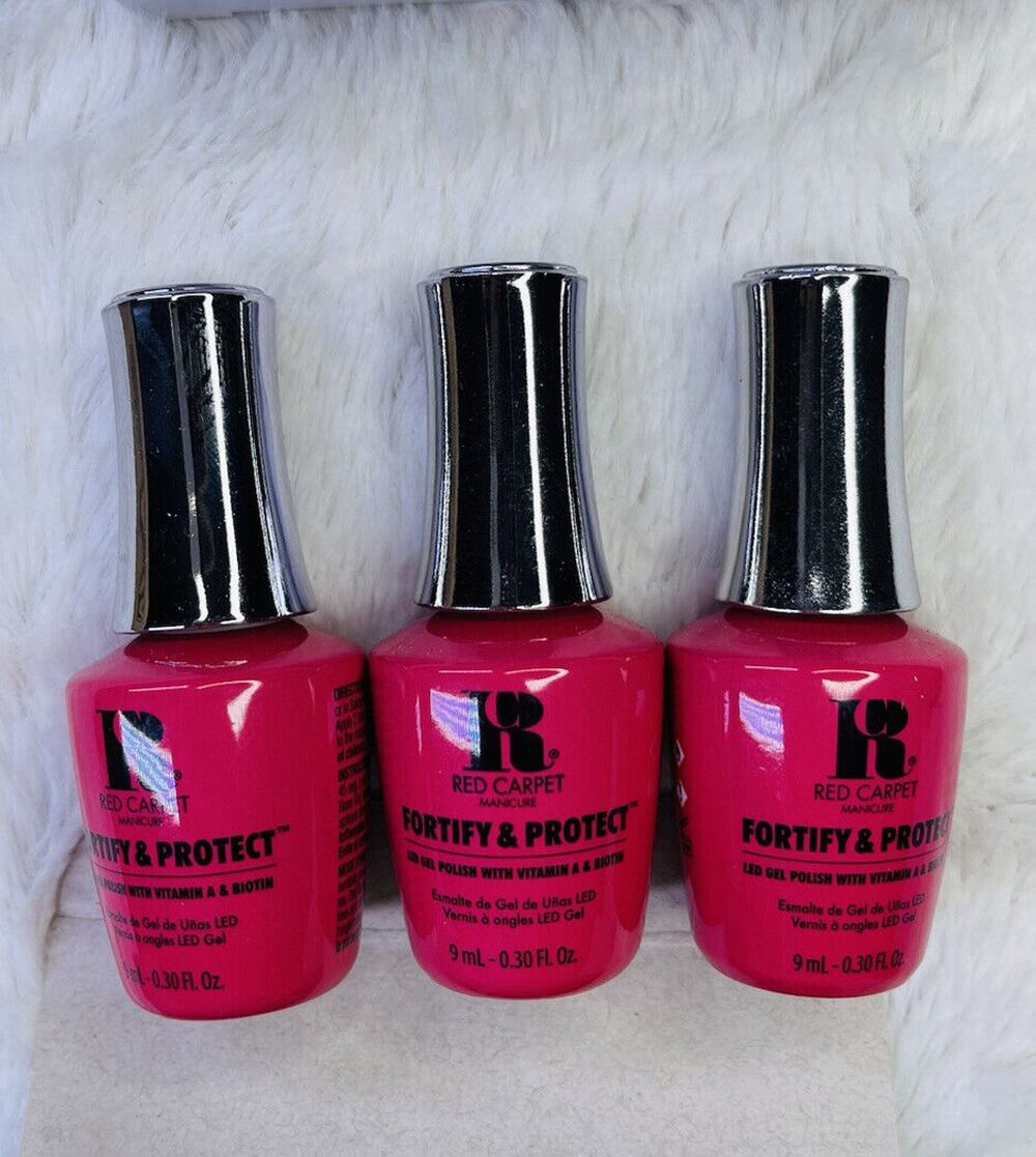 Red Carpet Manicure LED Gel Nail Polish Lacquer Enamel Film Debut Red Carpet 9pk